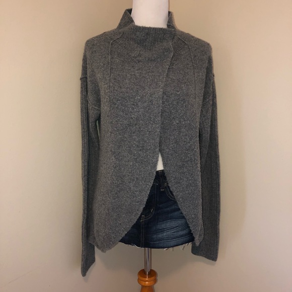 Free People Alpaca/Wool Blend Mock Neck Sweater-M - Picture 2 of 16